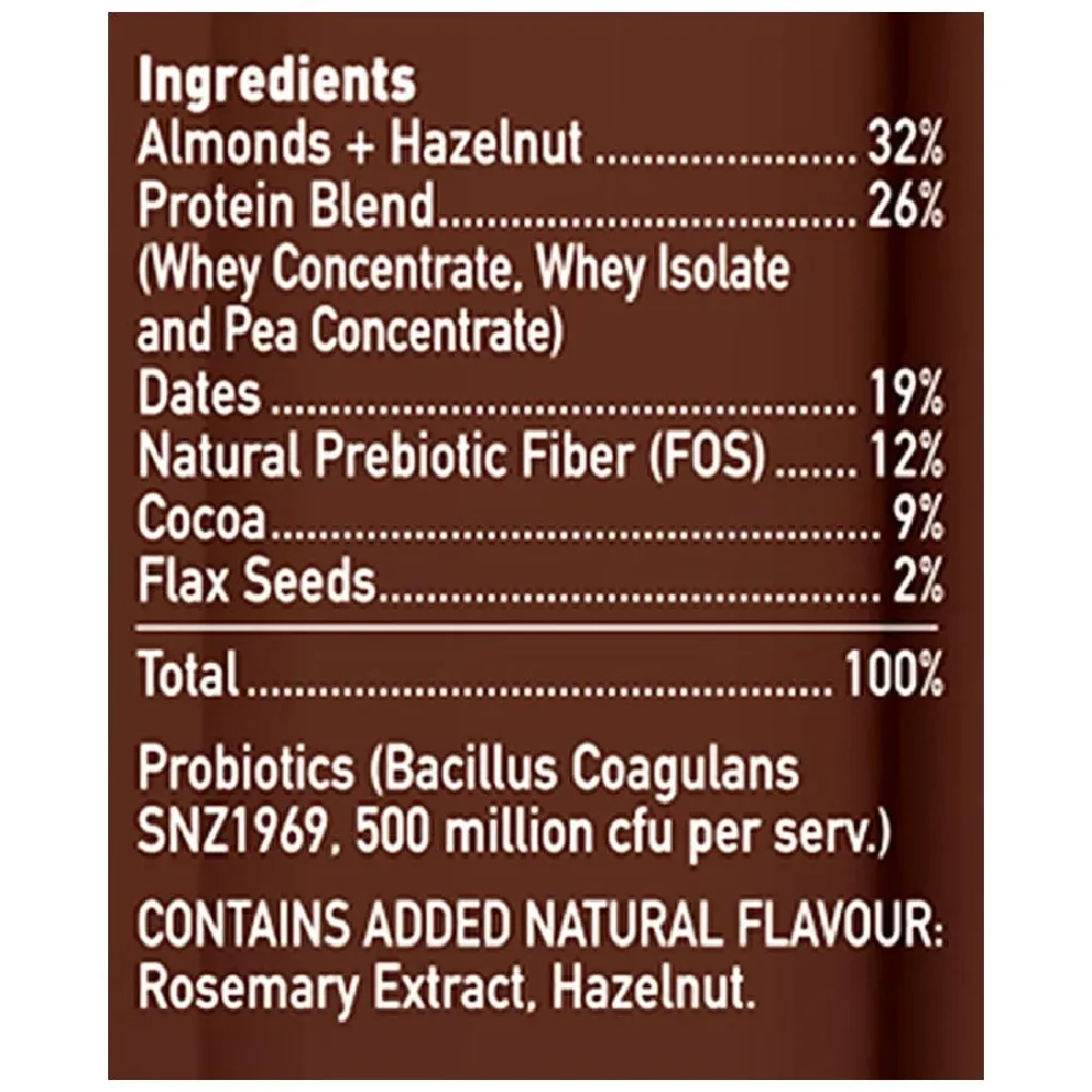 Yoga Bar 20g Protein Bar - Hazelnut, No Added Sugar, Loaded With Fibre, 70 g-3.webp
